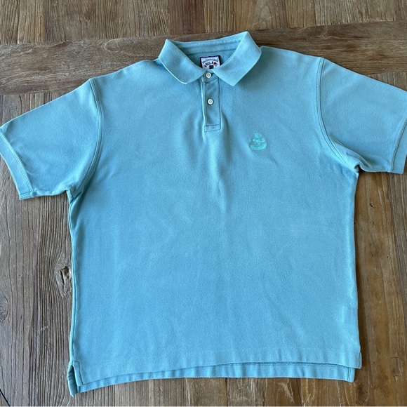 Faconnable Club Polo Shirt Mens Large Short Sleeve Casual Cotton Blue Golf Logo - Picture 4 of 5